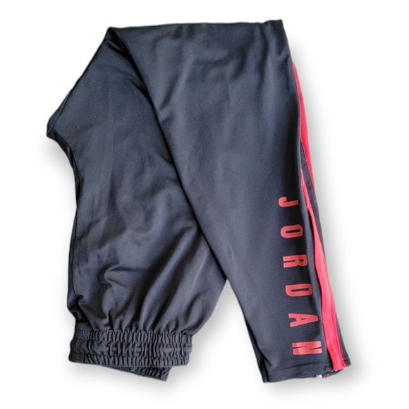Nike Air Jordan Basketball Track Athletic Joggers Pants Men Small Black Dri-Fit - Picture 2 of 5